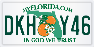 FL license plate DKHY46