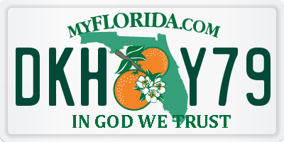 FL license plate DKHY79