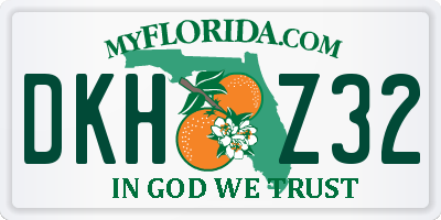 FL license plate DKHZ32