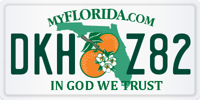 FL license plate DKHZ82