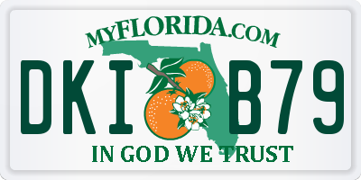 FL license plate DKIB79
