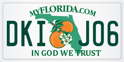 FL license plate DKIJ06