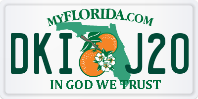 FL license plate DKIJ20
