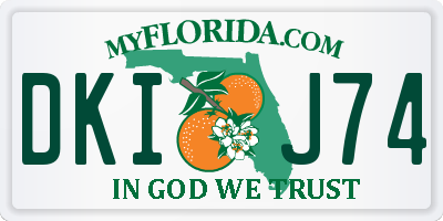 FL license plate DKIJ74