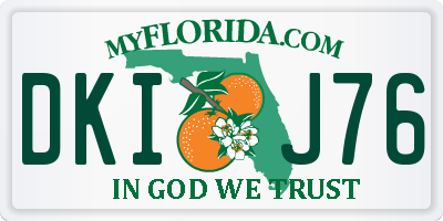 FL license plate DKIJ76