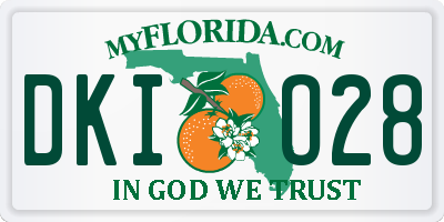 FL license plate DKIO28