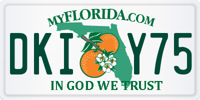 FL license plate DKIY75