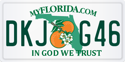 FL license plate DKJG46