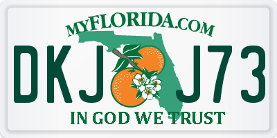 FL license plate DKJJ73