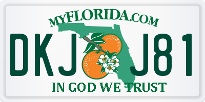 FL license plate DKJJ81