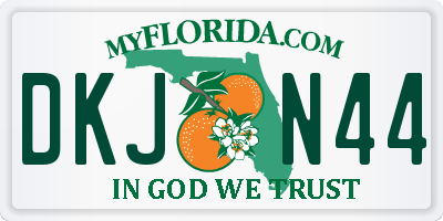 FL license plate DKJN44
