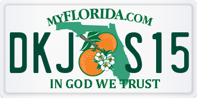 FL license plate DKJS15