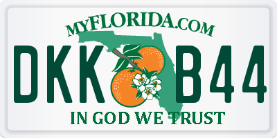 FL license plate DKKB44