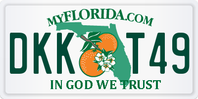 FL license plate DKKT49