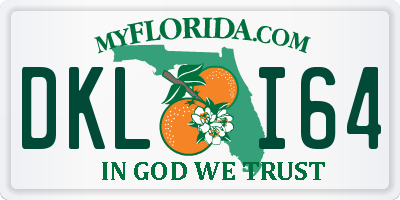 FL license plate DKLI64