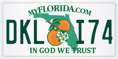 FL license plate DKLI74