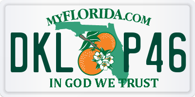 FL license plate DKLP46