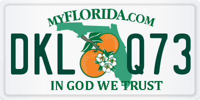 FL license plate DKLQ73