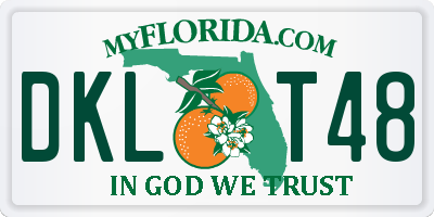 FL license plate DKLT48