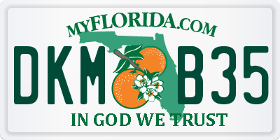 FL license plate DKMB35
