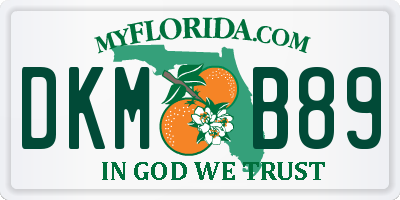 FL license plate DKMB89