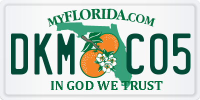 FL license plate DKMC05