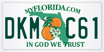 FL license plate DKMC61