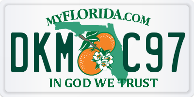 FL license plate DKMC97