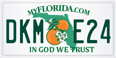 FL license plate DKME24