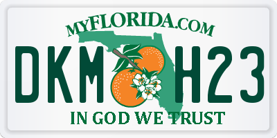 FL license plate DKMH23