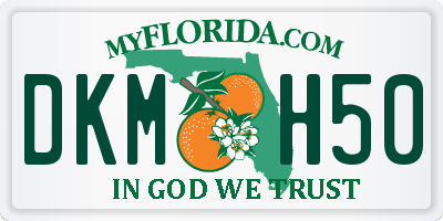 FL license plate DKMH50