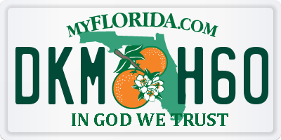 FL license plate DKMH60