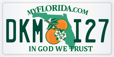 FL license plate DKMI27