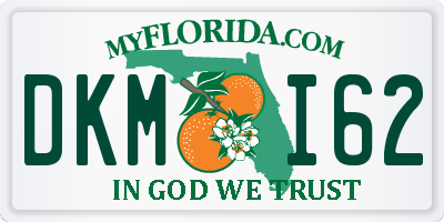 FL license plate DKMI62