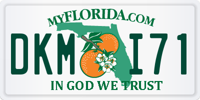 FL license plate DKMI71