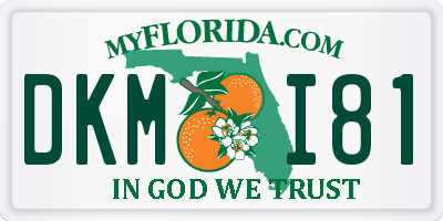 FL license plate DKMI81