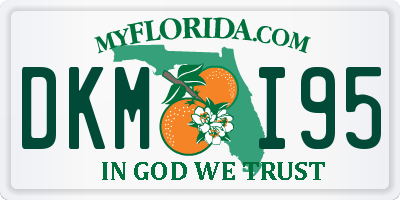 FL license plate DKMI95