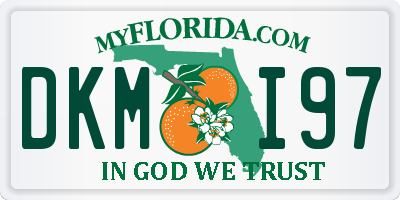 FL license plate DKMI97