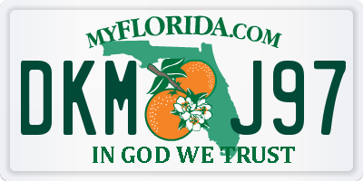 FL license plate DKMJ97