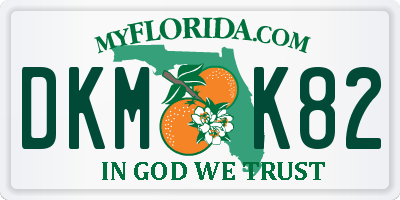 FL license plate DKMK82