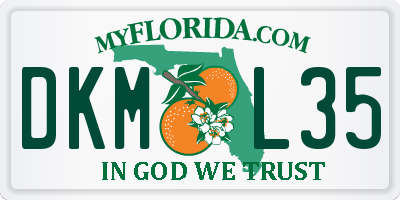 FL license plate DKML35