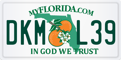 FL license plate DKML39
