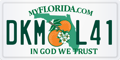 FL license plate DKML41
