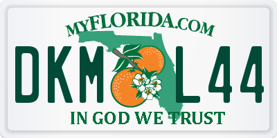 FL license plate DKML44