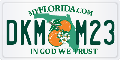 FL license plate DKMM23