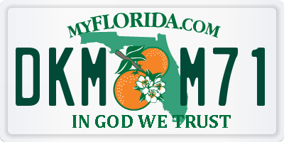 FL license plate DKMM71