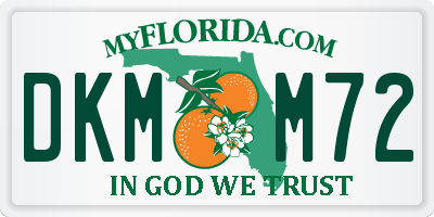 FL license plate DKMM72