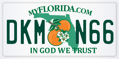FL license plate DKMN66