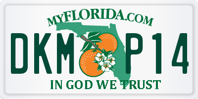 FL license plate DKMP14