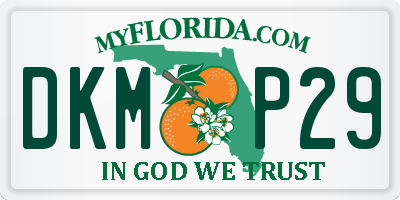 FL license plate DKMP29